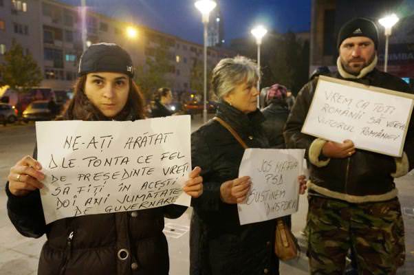 Miting anti-Ponta în Bacău 