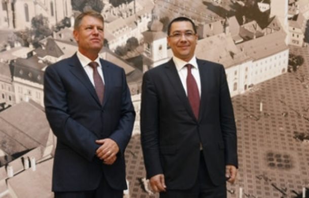Klaus Iohannis și Victor Ponta