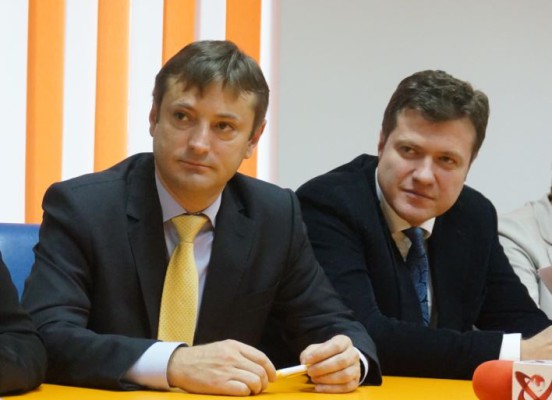 Deputatul Ionel Palăr și senatorul Dragoș Luchian