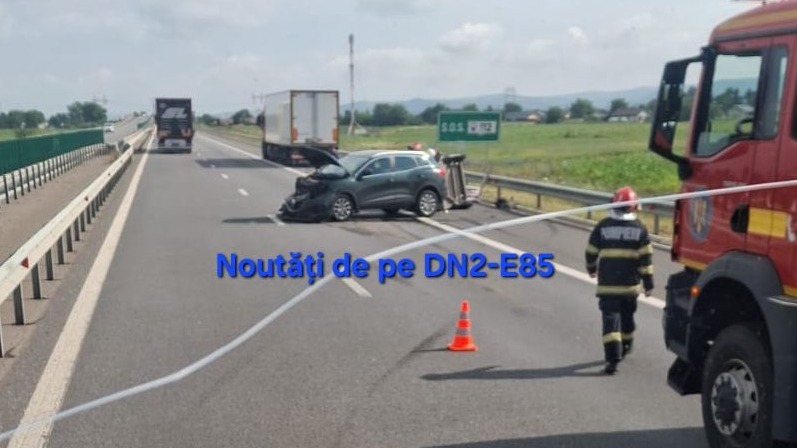 Accident pe Centura Bac&#259;ului, parte din Autostrada A7. Traficul este restric&#539;ionat