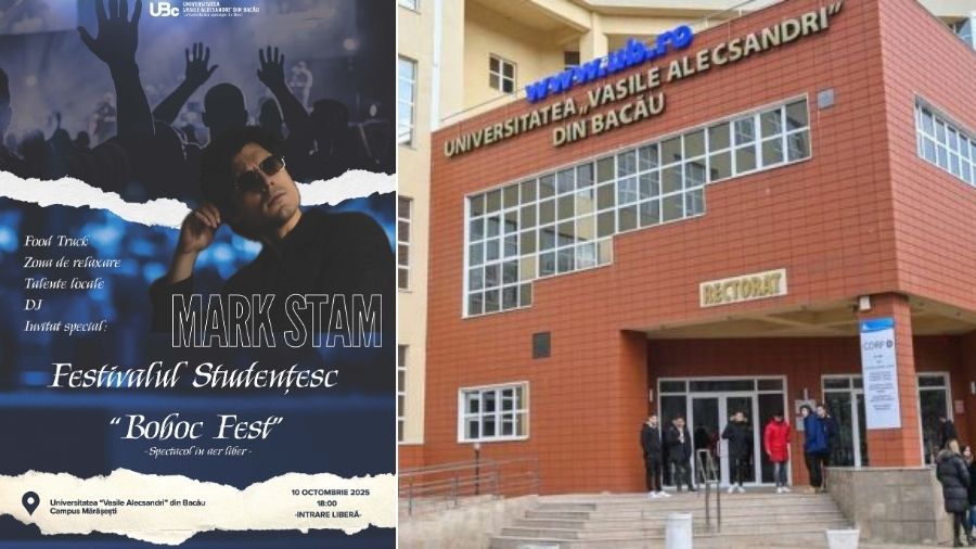 BOBOC FEST 2025 organizat de Liga Studențească a Universității Vasile Alecsandri din Bacău.
